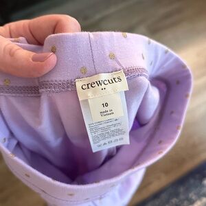 NWOT Girls size 10 crewcuts leggings